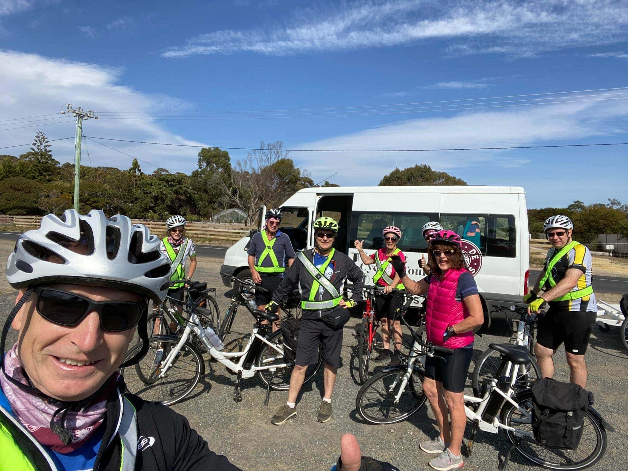 Cycling with Tour de Vines in Tasmania