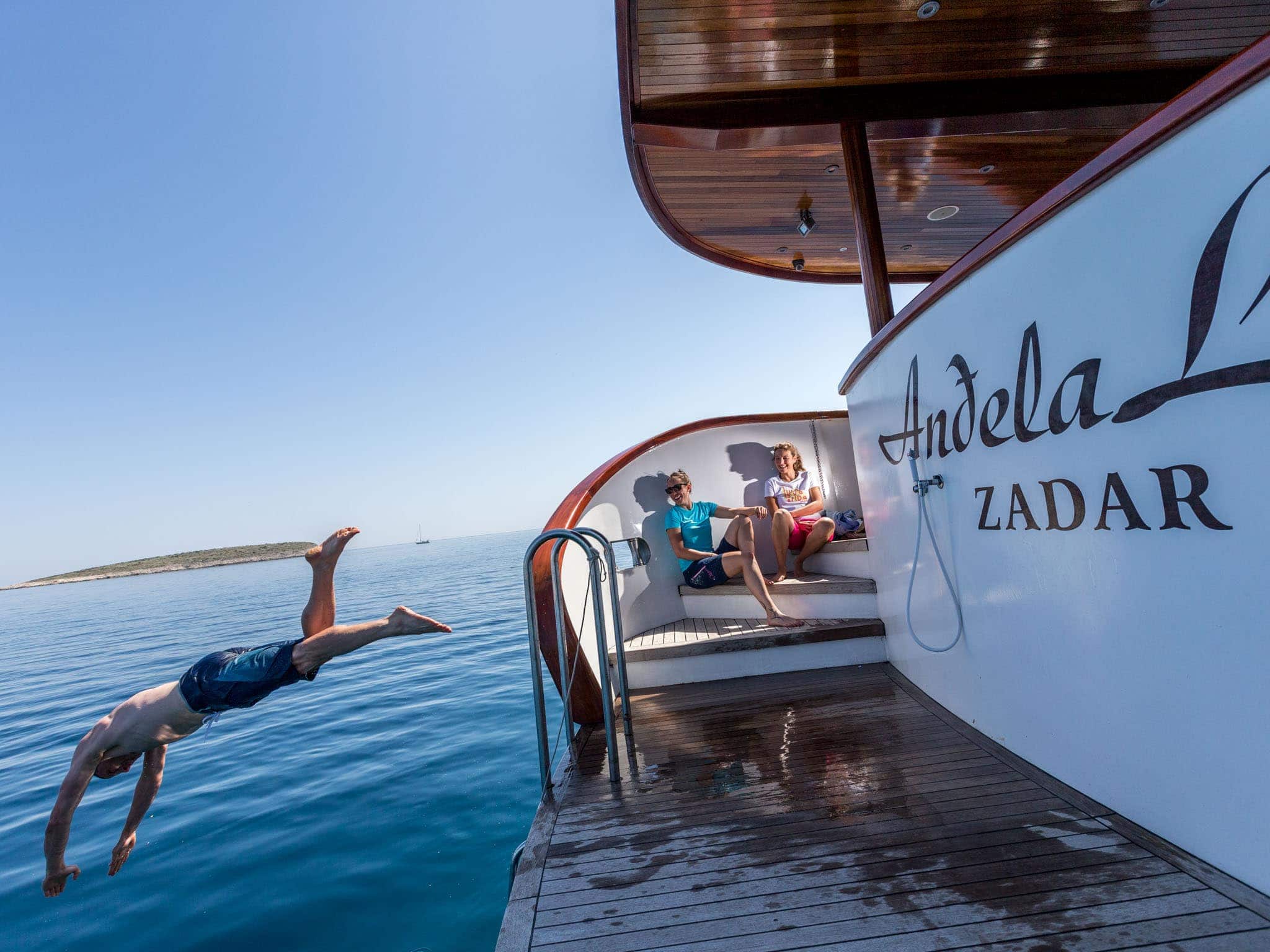 Tour De Vines Croatia Ships Guest Pictures Andela Lora Swiming Platform