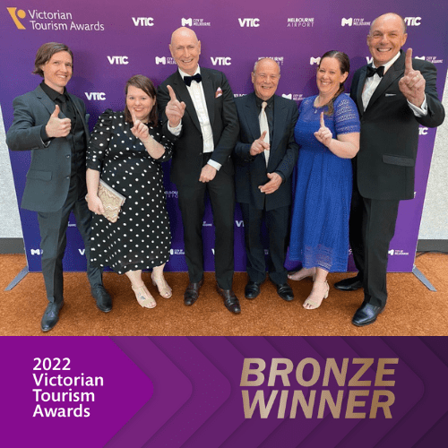 Tour de Vines team at Victorian tourism Awards