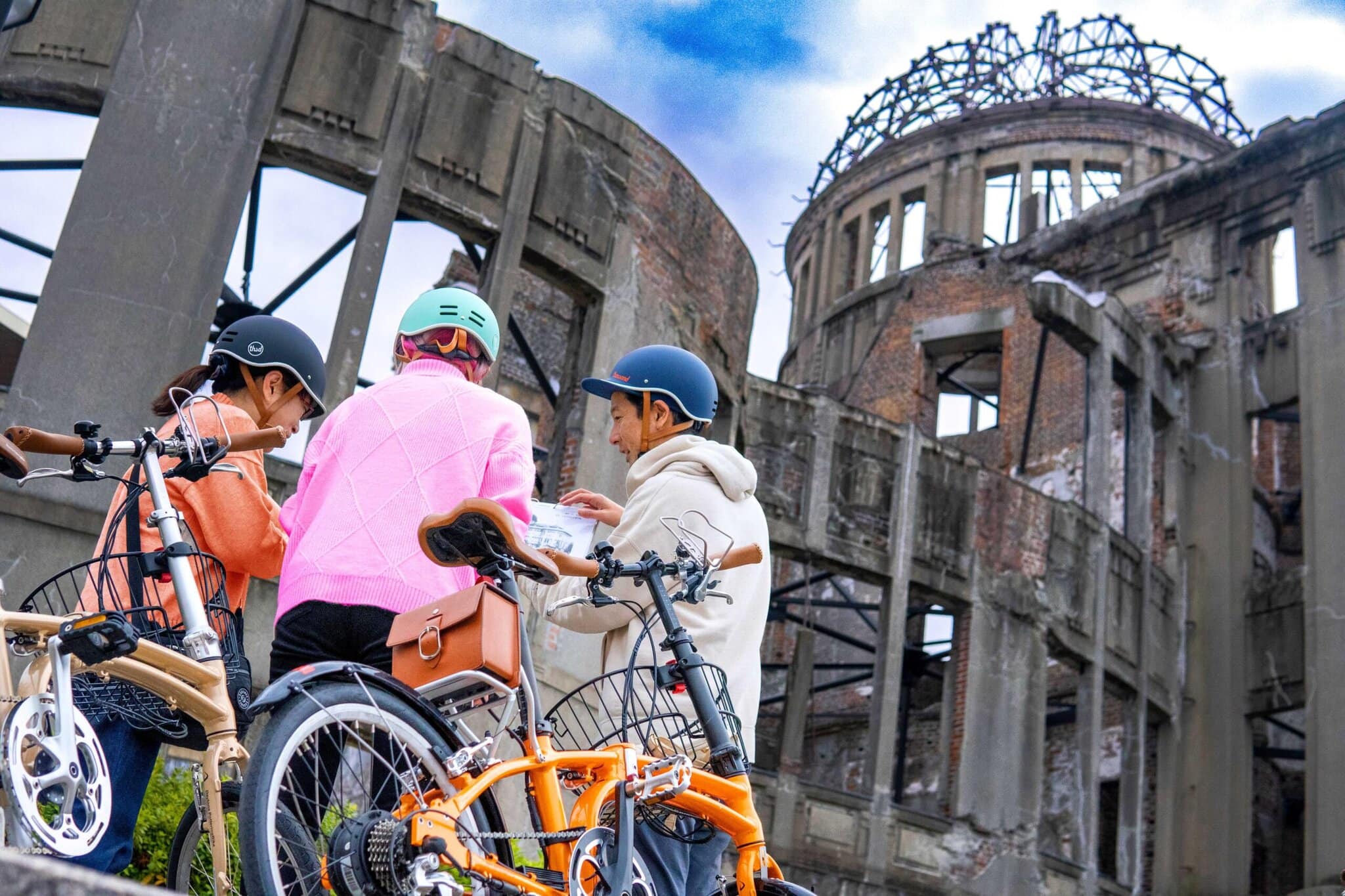 Peace museum in Hiroshima on a cycling tour Japan