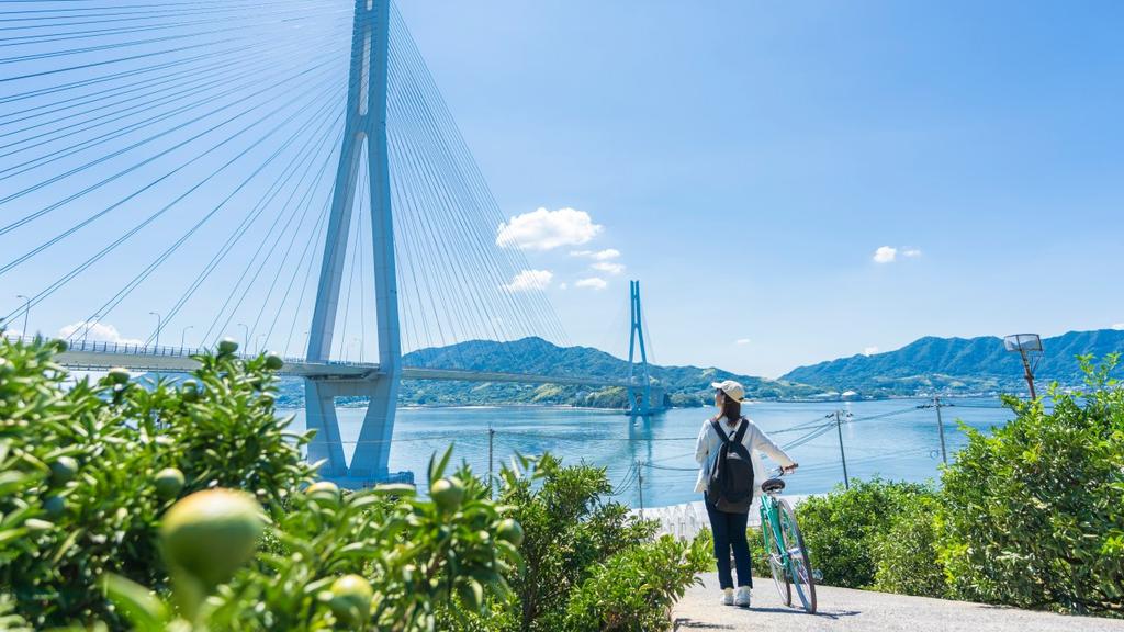 shimanami kaido cycling tour in japan